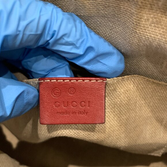 Gucci Red Dome Crossbody Bag Sku#85969 (gently used) - Picture 8 of 12